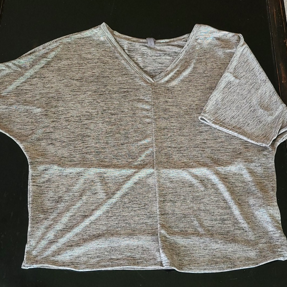 Anthropologie pewter dolman sleeve blouse